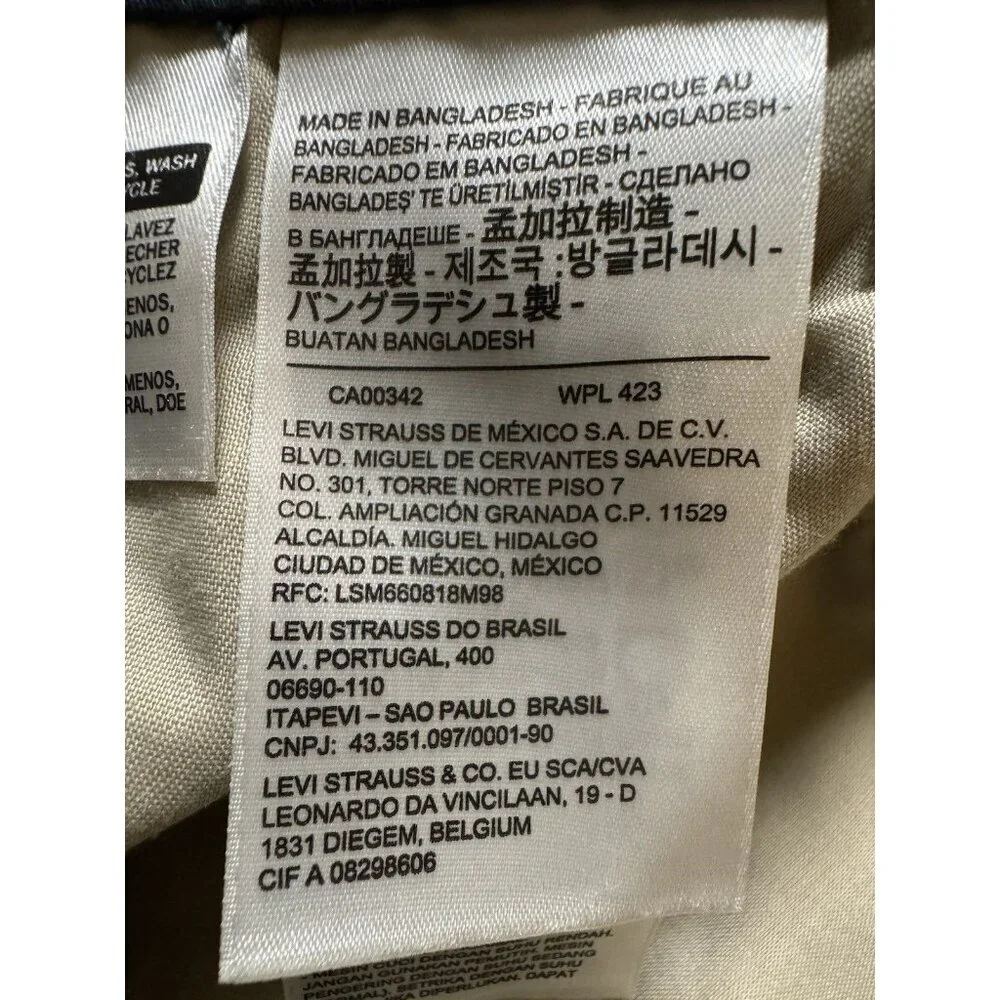 Levi’s XX Chino Standard Taper Shorts Blue Cotton Stretch Men’s 44x